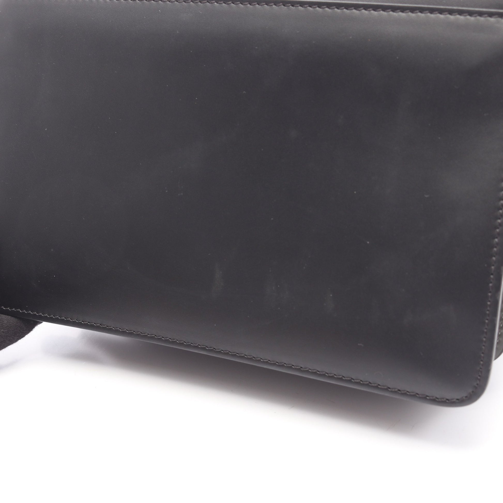 TRUNK トランク ミディアム ショルダーバッグ レザー ブラック ネイビー マルニ バッグ MARNI