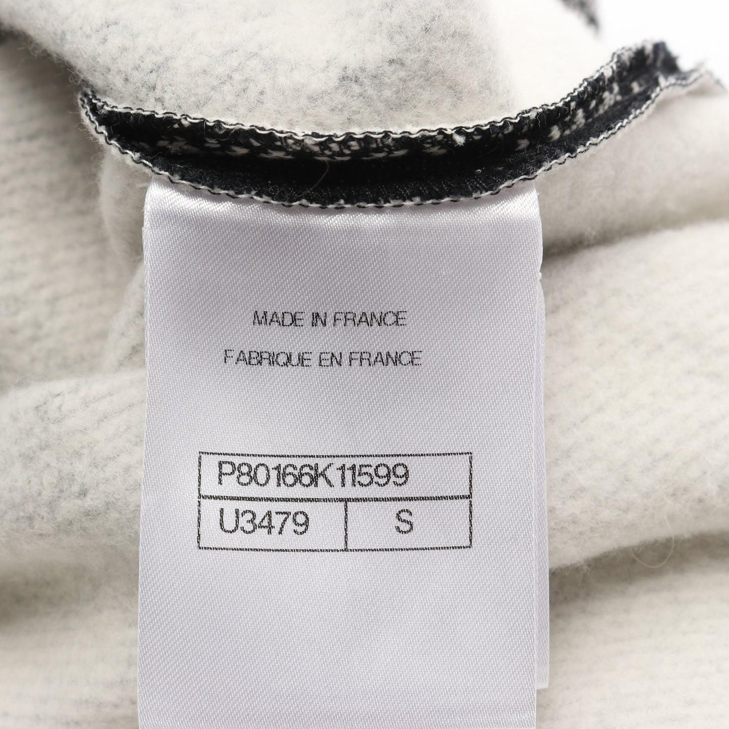 ココマーク スウェットシャツ 総柄 コットン ブラック オフホワイト 裏起毛 シャネル トップス CHANEL