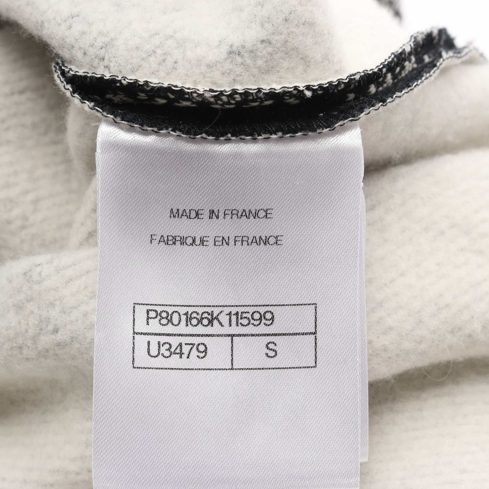 ココマーク スウェットシャツ 総柄 コットン ブラック オフホワイト 裏起毛 シャネル トップス CHANEL