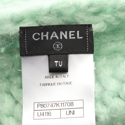ココマーク マフラー モヘヤ ウール ライトグリーン シャネル 財布・小物 CHANEL