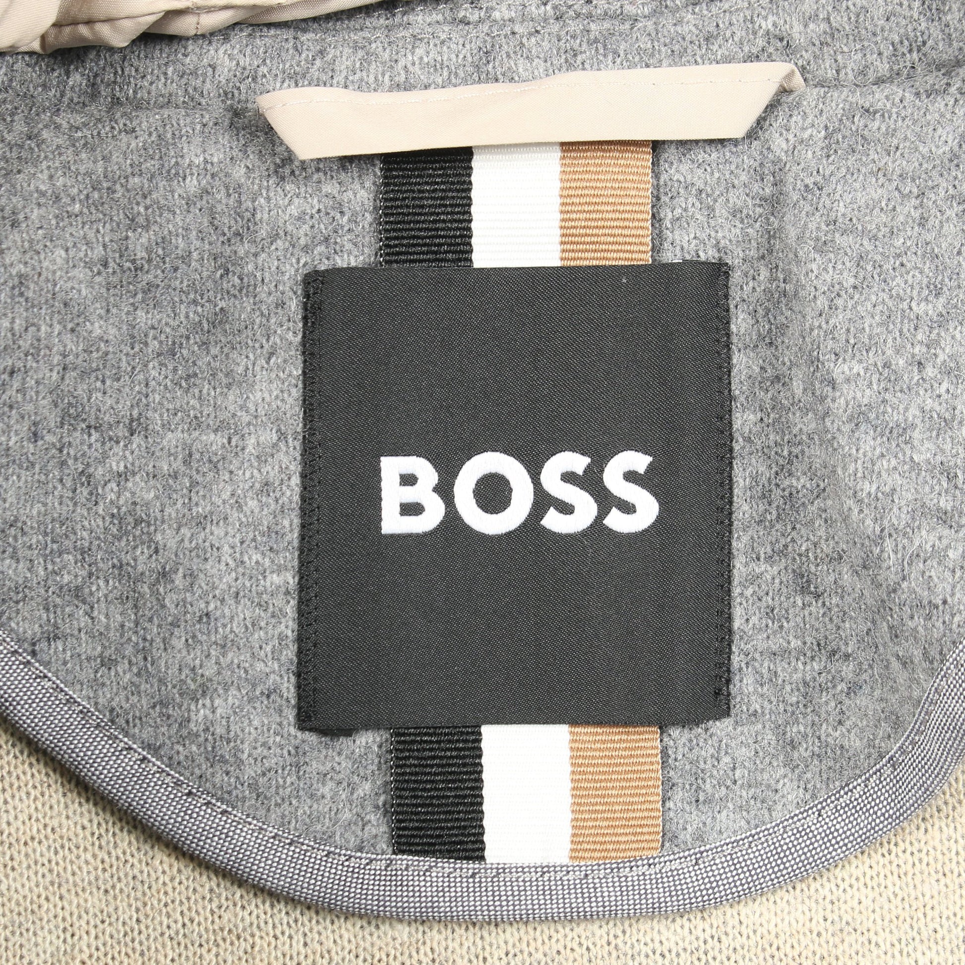 チェスターコート ウール グレー ボス アウター BOSS