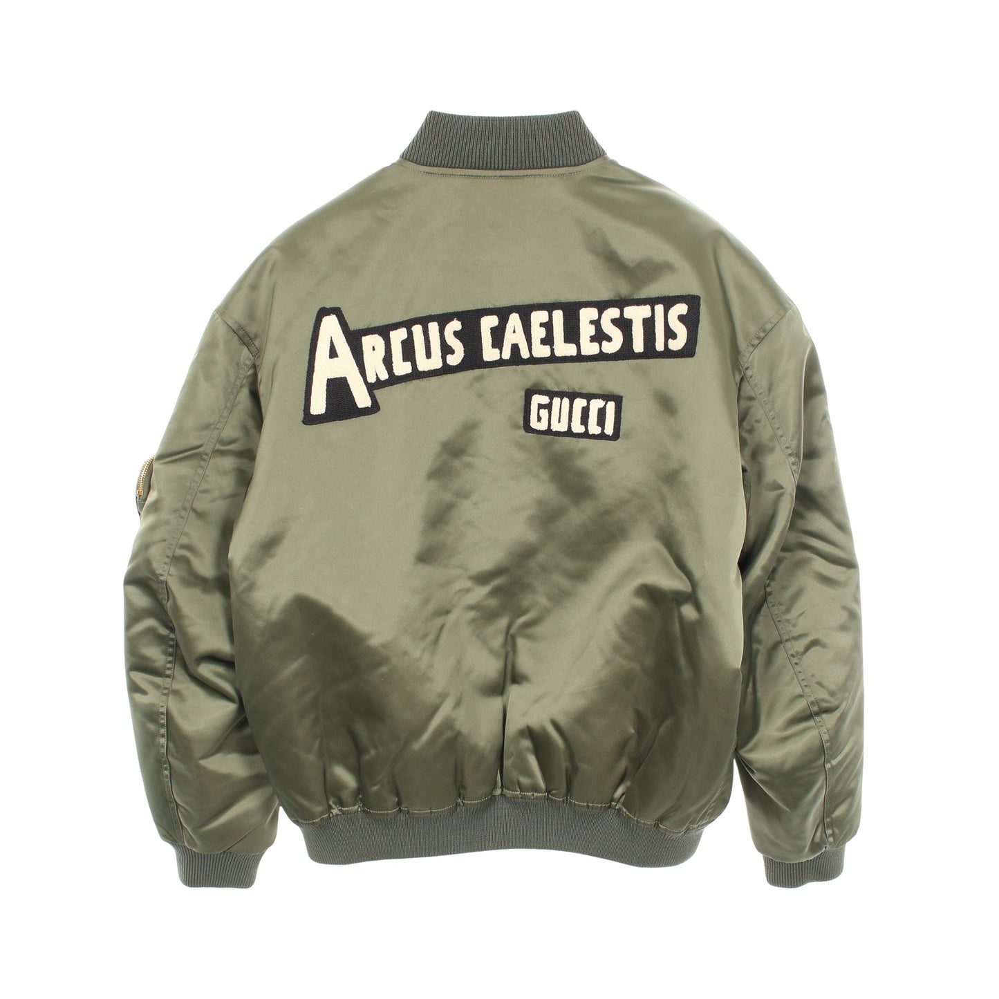 ARCUS CAELESRIS ボンバージャケット ハートポケット ナイロン カーキグリーン 中綿 グッチ アウター GUCCI