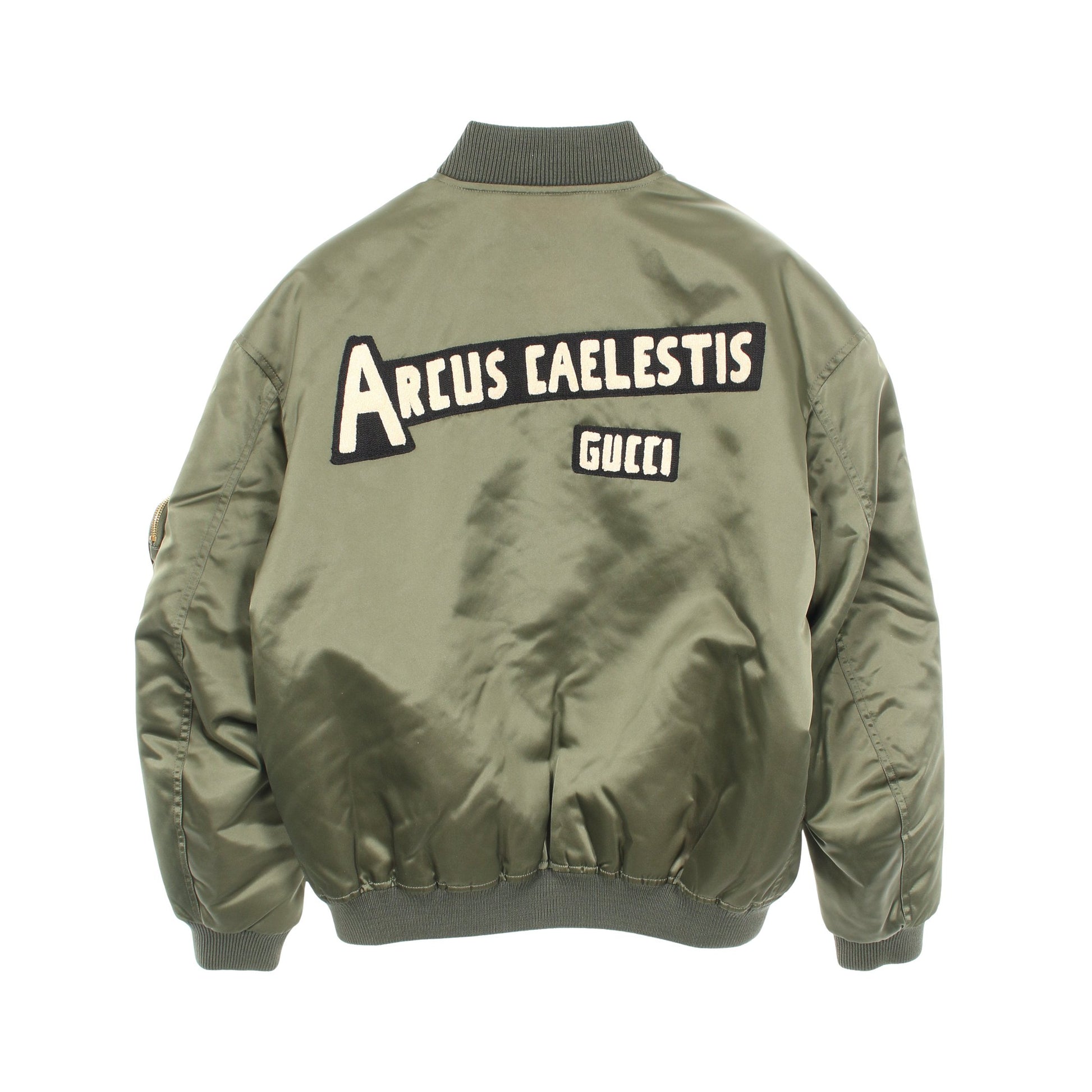 ARCUS CAELESRIS ボンバージャケット ハートポケット ナイロン カーキグリーン 中綿 グッチ アウター GUCCI