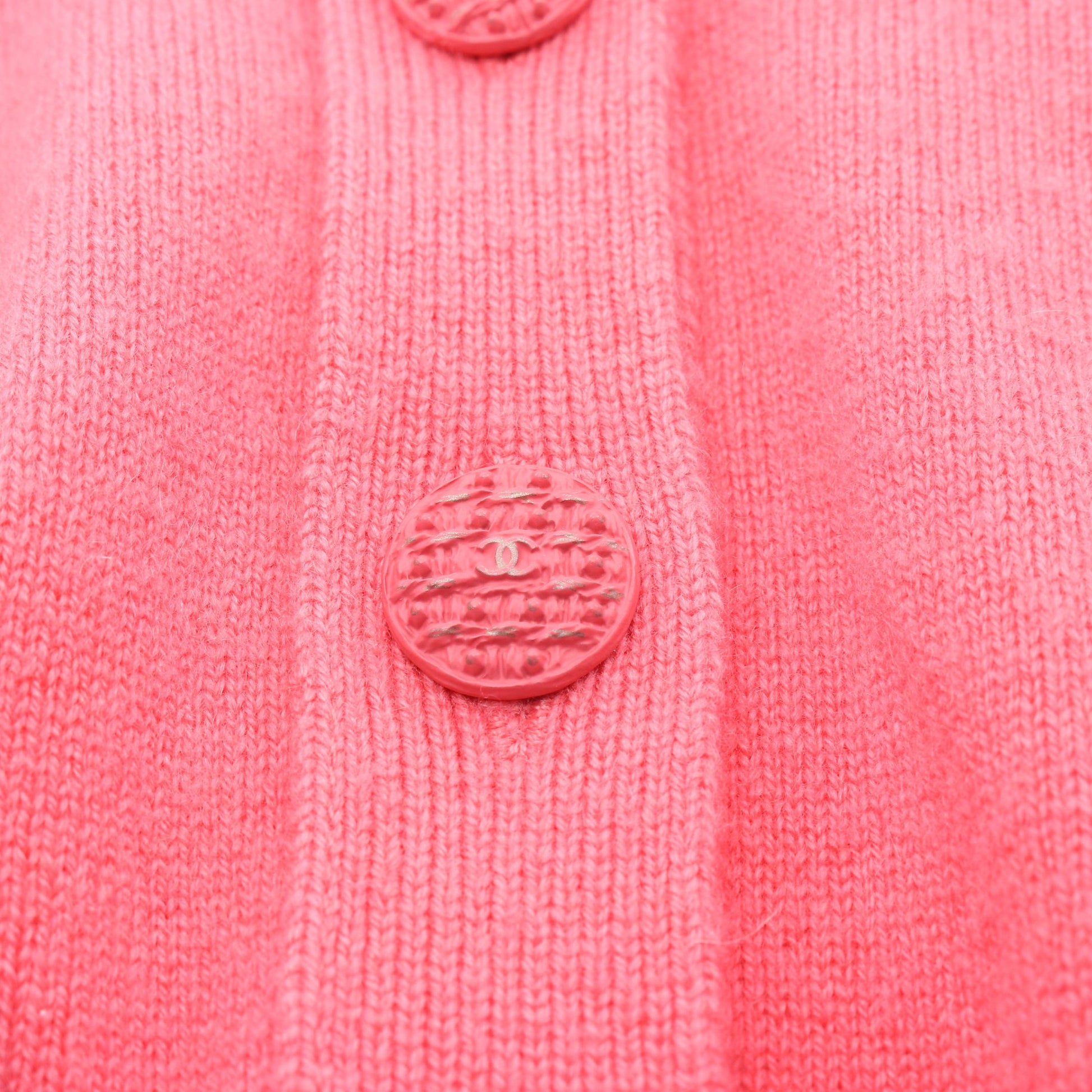 ココマークボタン カーディガン カシミヤ ピンク シャネル トップス CHANEL