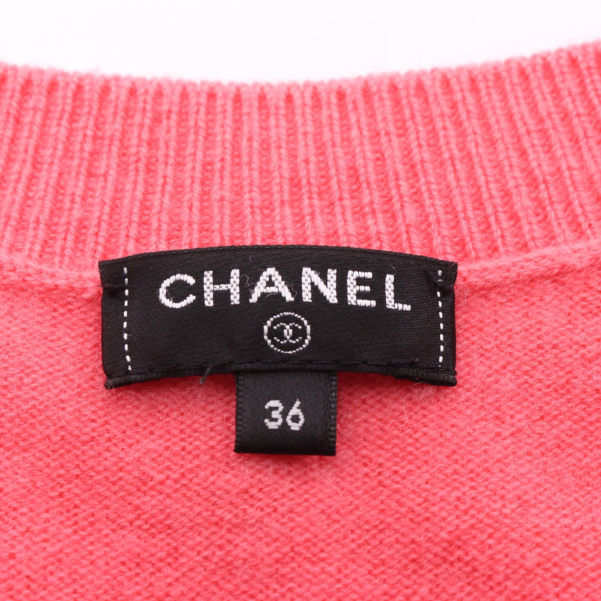 ココマークボタン カーディガン カシミヤ ピンク シャネル トップス CHANEL