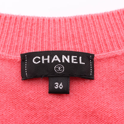 ココマークボタン カーディガン カシミヤ ピンク シャネル トップス CHANEL