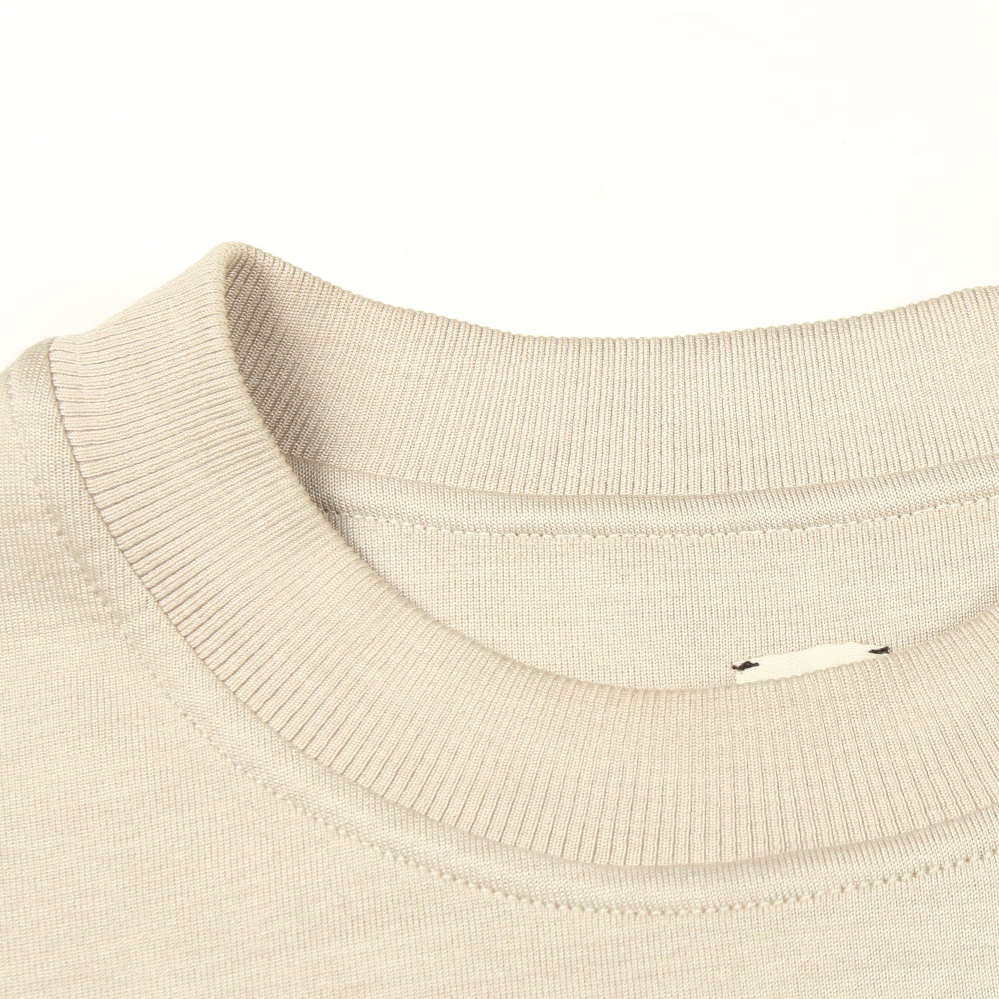セリエワッペン 長袖Tシャツ コットン シルク グレーベージュ エルメス トップス HERMES