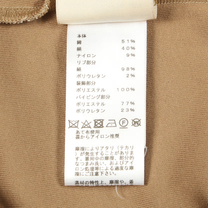 セリエワッペン 長袖Tシャツ コットン シルク グレーベージュ エルメス トップス HERMES