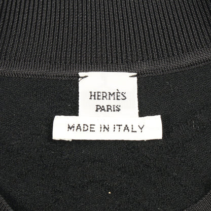 パルフロワリミックス ニット 半袖 ウール ブラック エルメス トップス HERMES