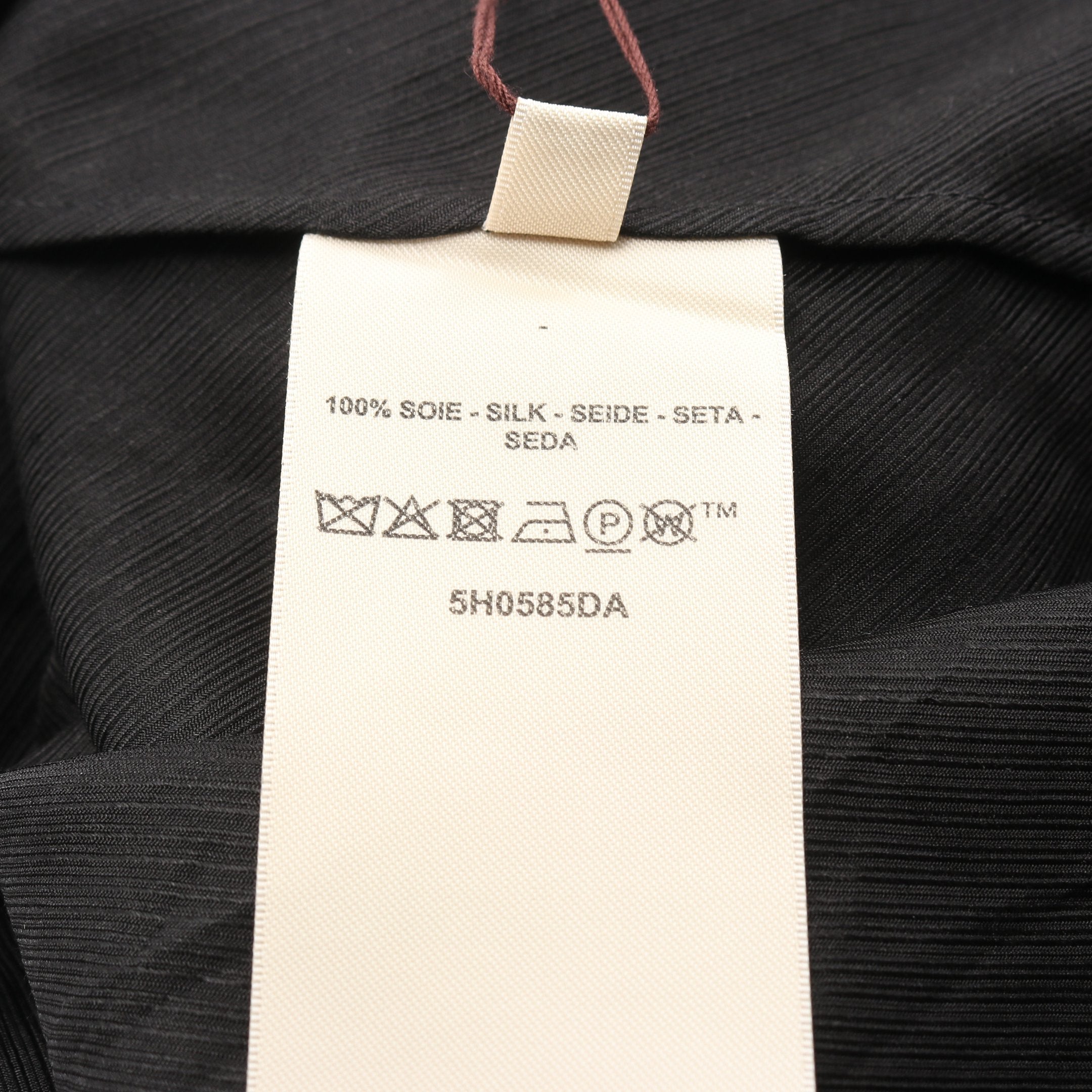 ラヴァリエールネックドレス ワンピース シルク ブラック エルメス – RECLO