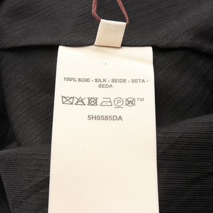 ラヴァリエールネックドレス ワンピース シルク ブラック エルメス ワンピース HERMES