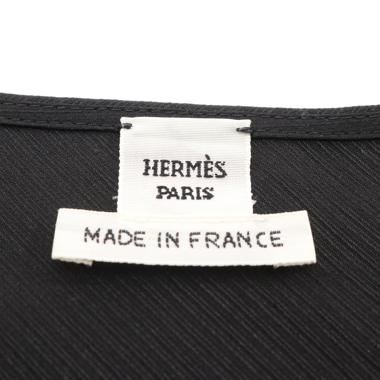 ラヴァリエールネックドレス ワンピース シルク ブラック エルメス ワンピース HERMES