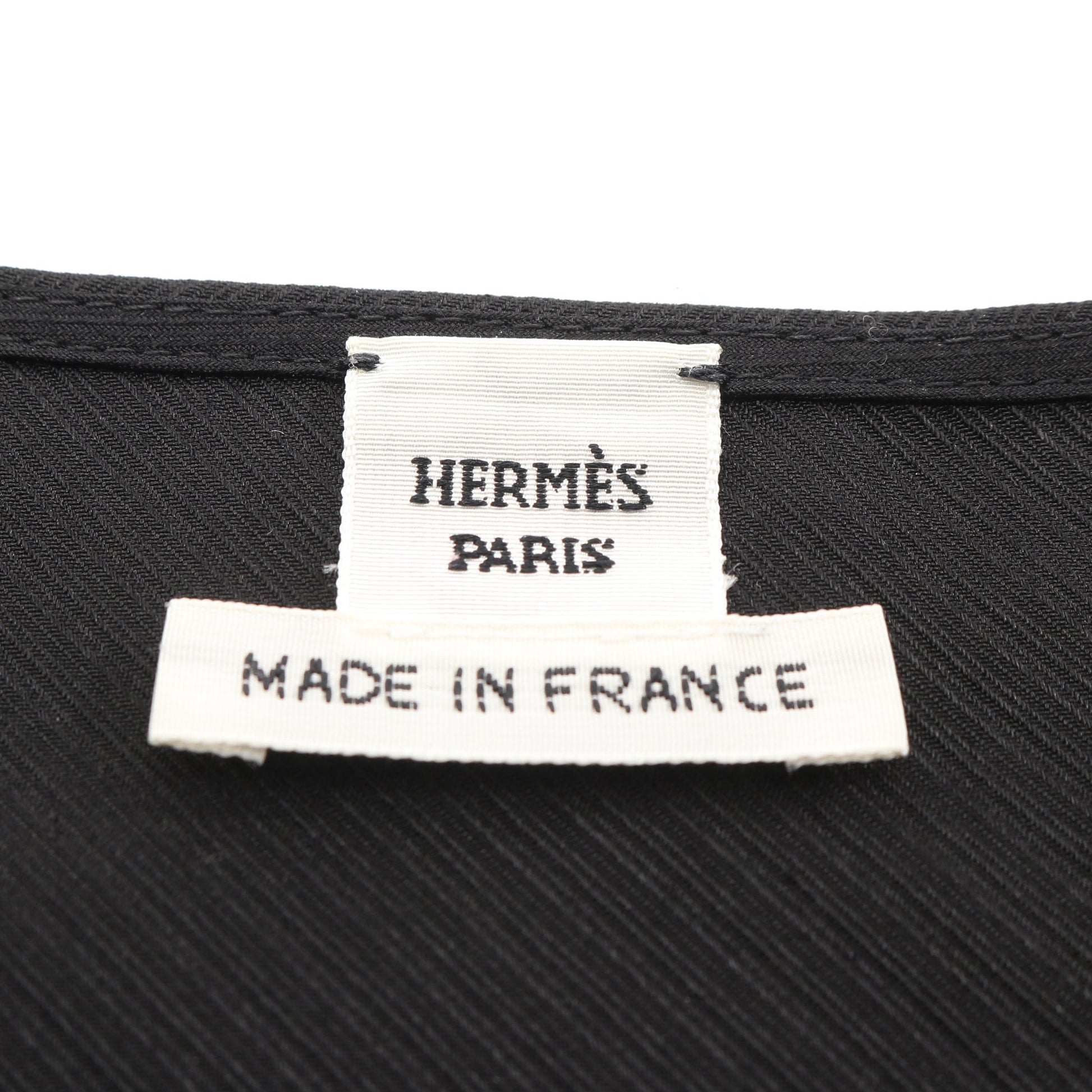ラヴァリエールネックドレス ワンピース シルク ブラック エルメス ワンピース HERMES