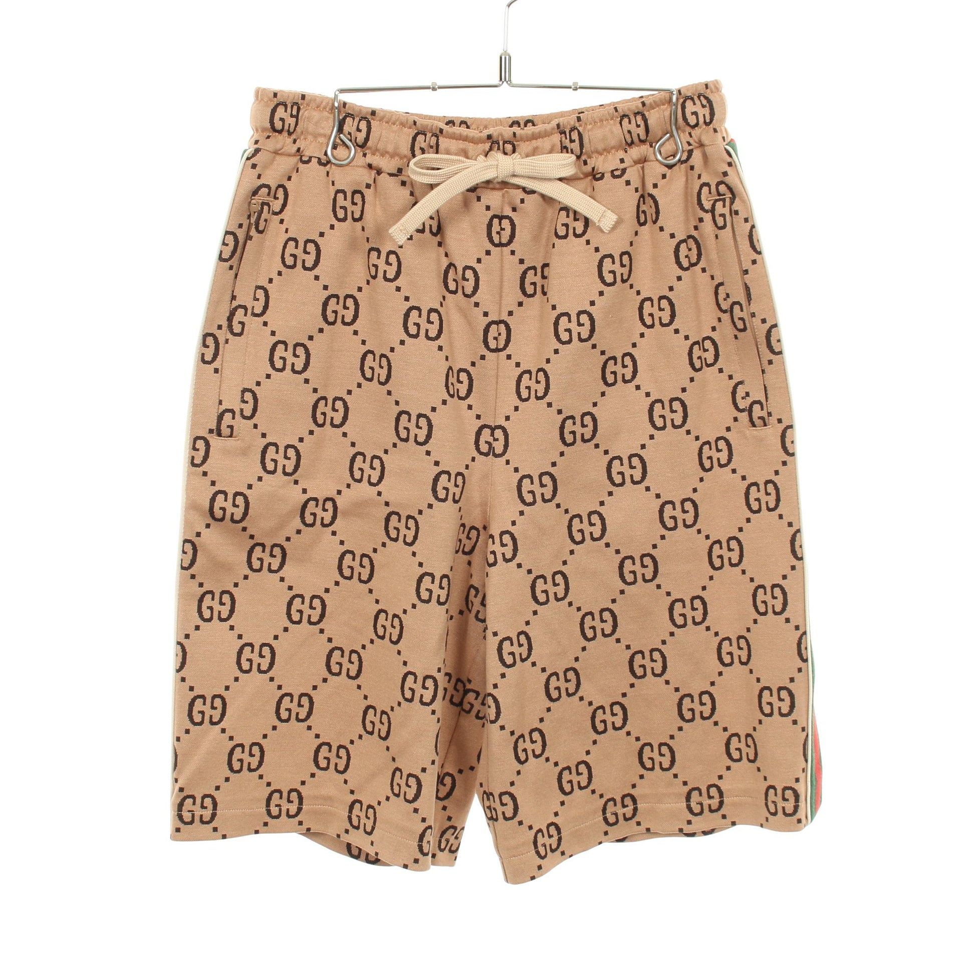 ジャンボGG パンツ コットン ライトブラウン ダークグリーン レッド グッチ ボトムス GUCCI