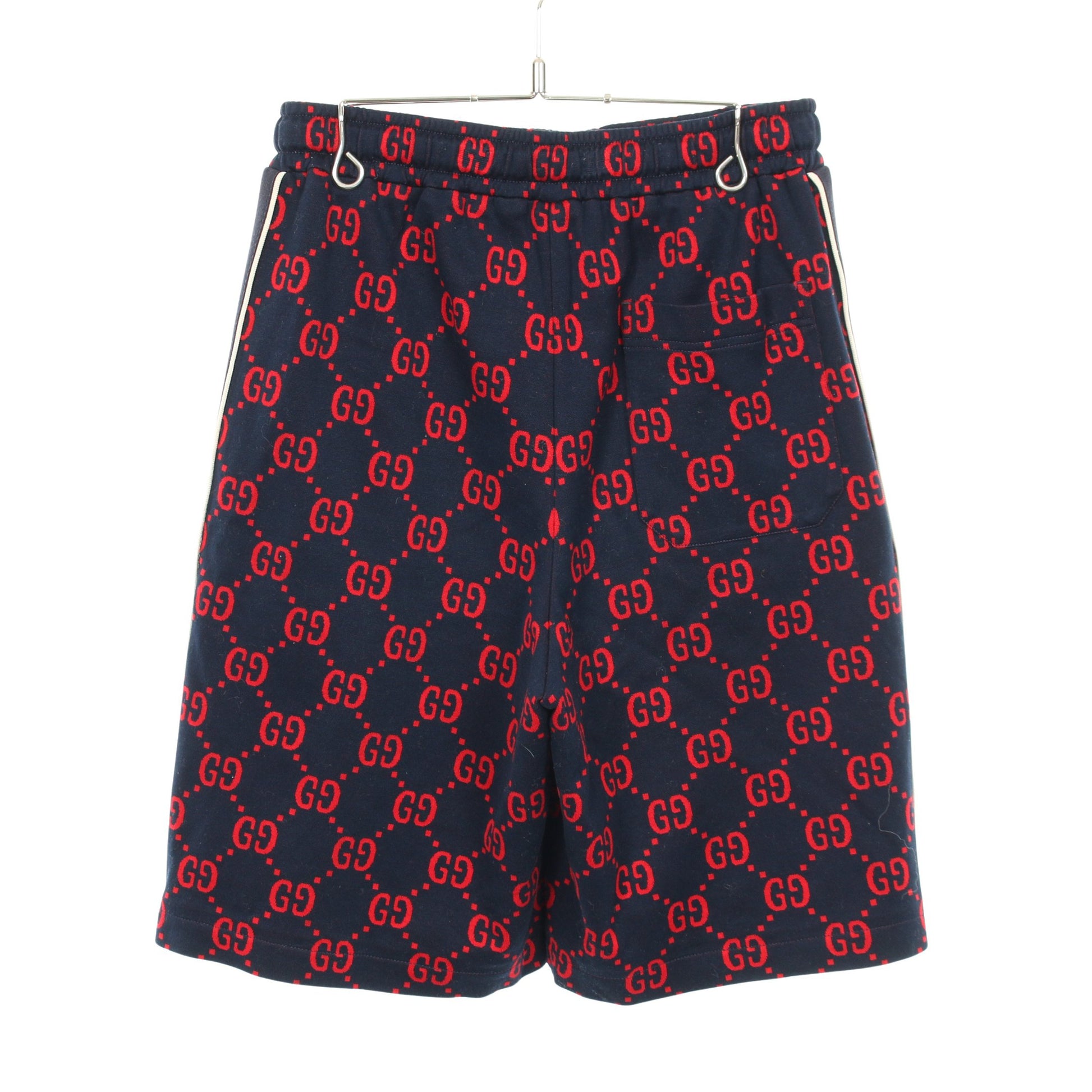 ジャンボGG パンツ コットン ネイビー レッド グッチ ボトムス GUCCI