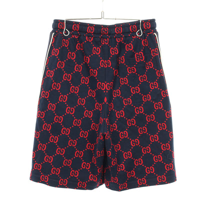 ジャンボGG パンツ コットン ネイビー レッド グッチ ボトムス GUCCI