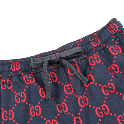 ジャンボGG パンツ コットン ネイビー レッド グッチ ボトムス GUCCI