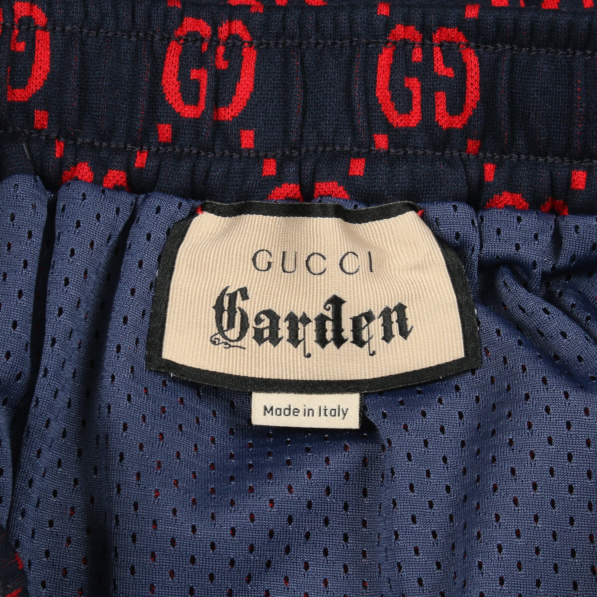 ジャンボGG パンツ コットン ネイビー レッド グッチ ボトムス GUCCI