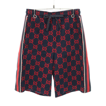 ジャンボGG パンツ コットン ネイビー レッド グッチ ボトムス GUCCI