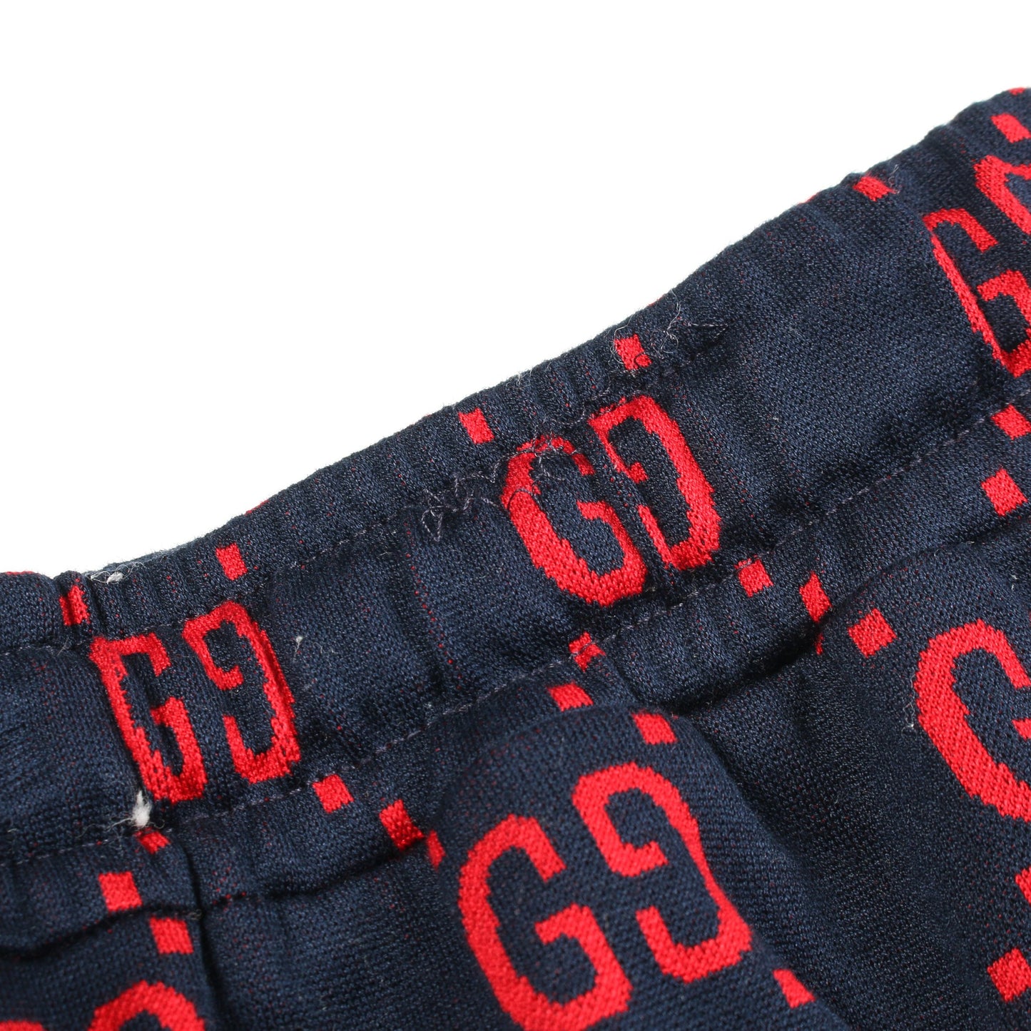 ジャンボGG パンツ コットン ネイビー レッド グッチ ボトムス GUCCI