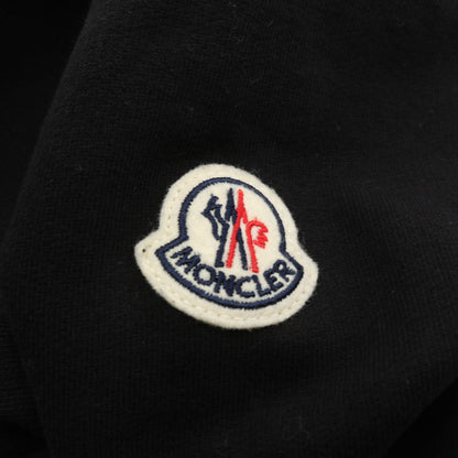 スウェットシャツ クルーネック ロゴ刺繍 コットン ブラック モンクレール トップス MONCLER