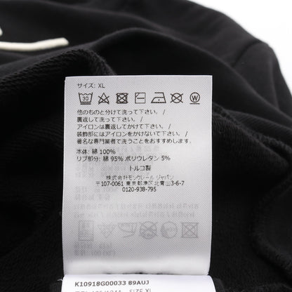 スウェットシャツ クルーネック ロゴ刺繍 コットン ブラック モンクレール トップス MONCLER