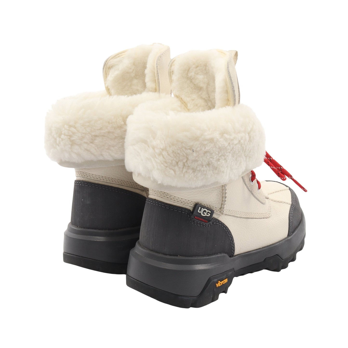 Adirondack Boots アディロンダック ブーツ レザー ファブリック オフホワイト ダークグレー アグオーストラリア シューズ UGG australia