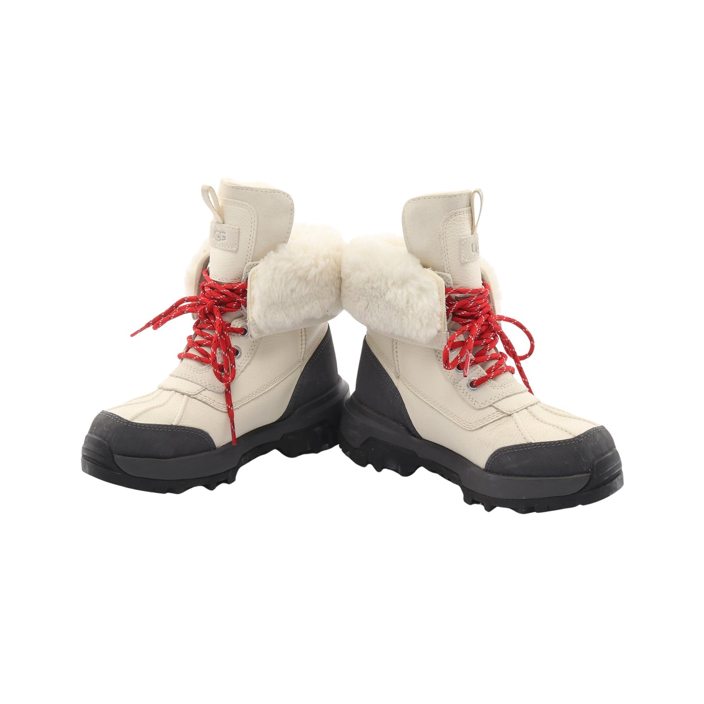 Adirondack Boots アディロンダック ブーツ レザー ファブリック オフホワイト ダークグレー アグオーストラリア シューズ UGG australia