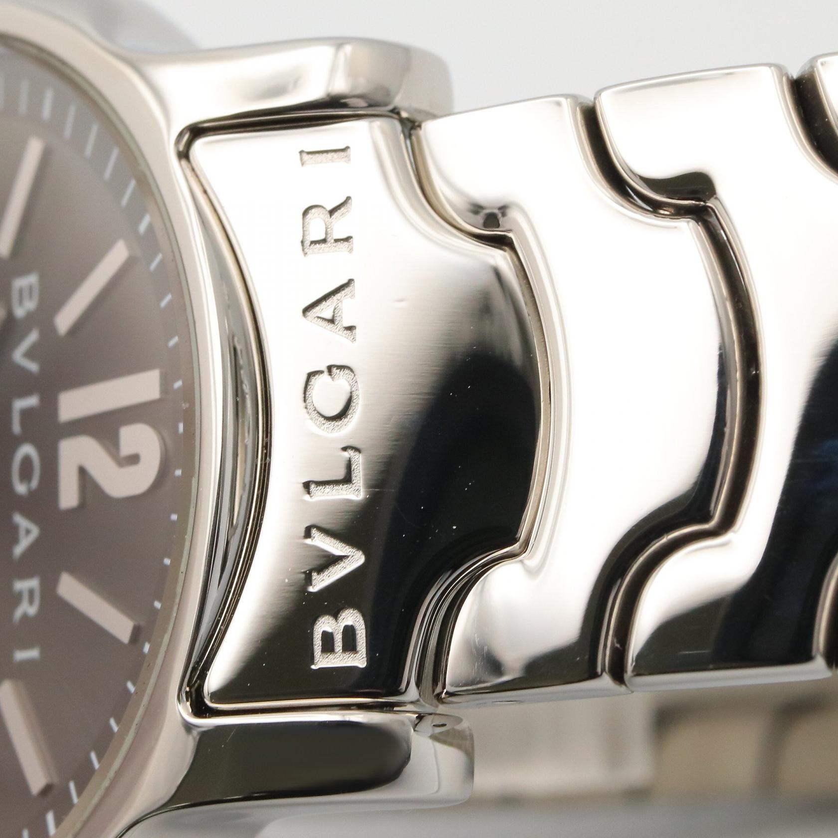 ソロテンポ メンズ 腕時計 クオーツ SS グレー ブルガリ – RECLO