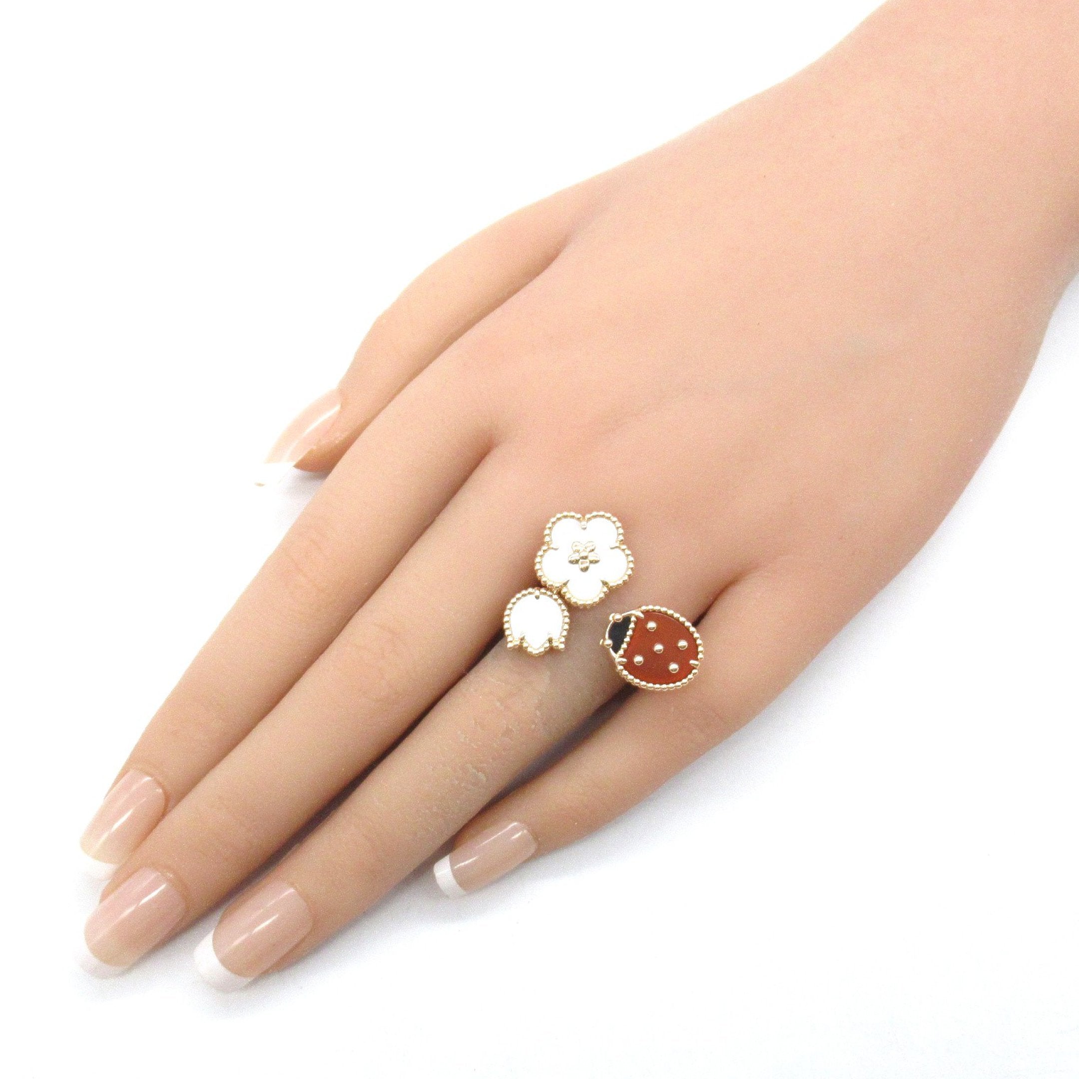 リクエスト❣️リング2点おまとめ❣️ ラッキースプリング アントレ レドア カーネリアン MOP リング 指輪