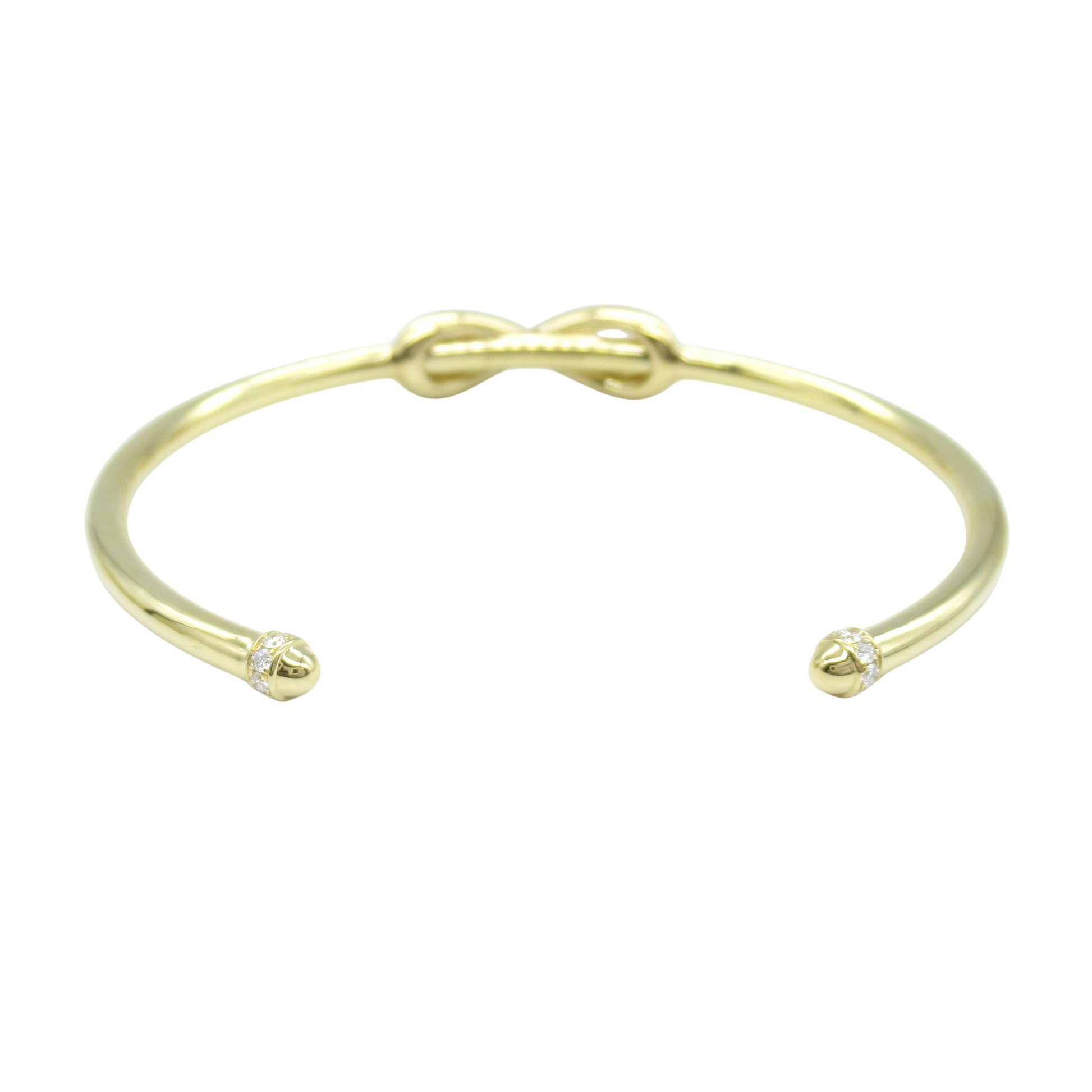 インフィニティ ダイヤ カフ バングル バングル K18YG ダイヤモンド イエローゴールド クリア ティファニー アクセサリー TIFFANY & Co.