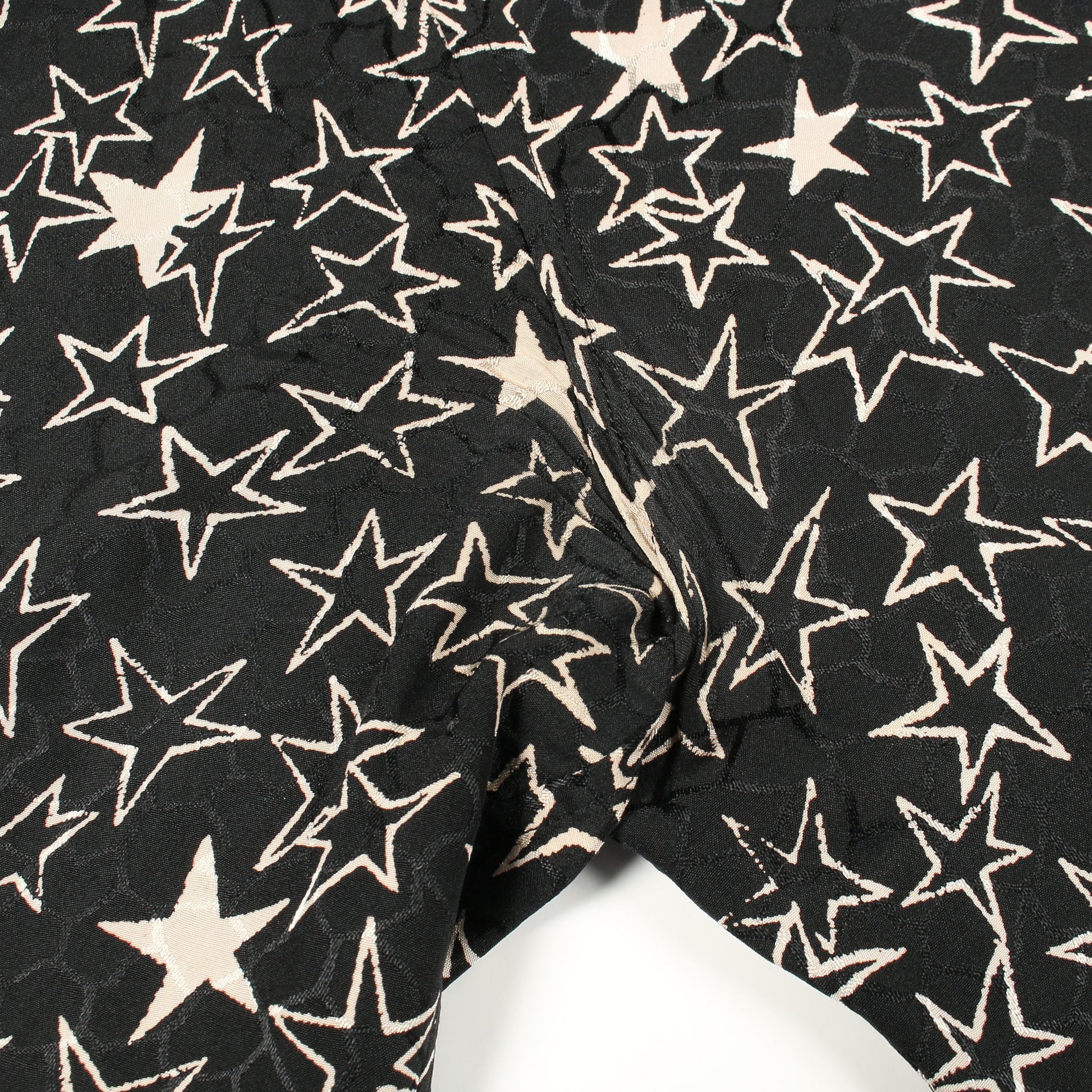 スター シャツ 長袖 シルク ブラック アイボリー サンローランパリ トップス SAINT LAURENT PARIS