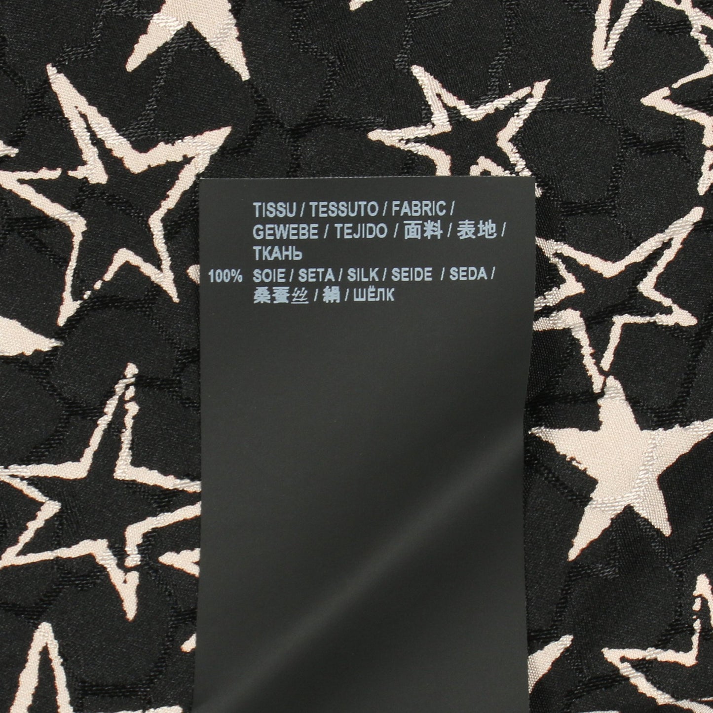 スター シャツ 長袖 シルク ブラック アイボリー サンローランパリ トップス SAINT LAURENT PARIS