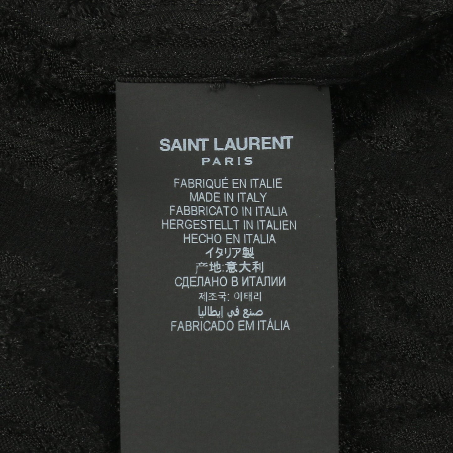 シャツ 総柄レース ブラック サンローランパリ トップス SAINT LAURENT PARIS