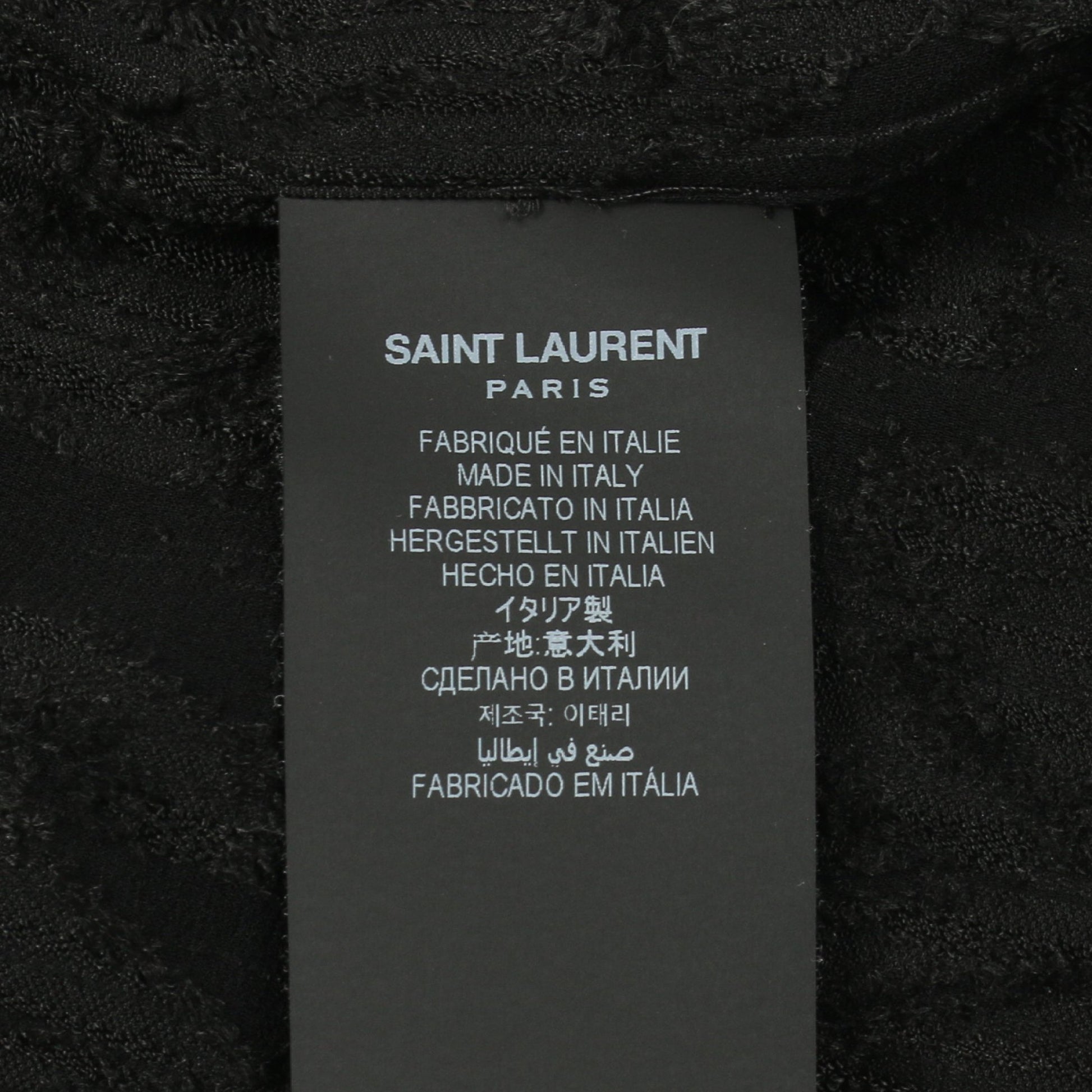 シャツ 総柄レース ブラック サンローランパリ トップス SAINT LAURENT PARIS