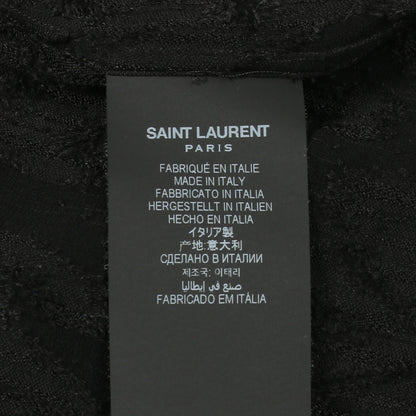 シャツ 総柄レース ブラック サンローランパリ トップス SAINT LAURENT PARIS