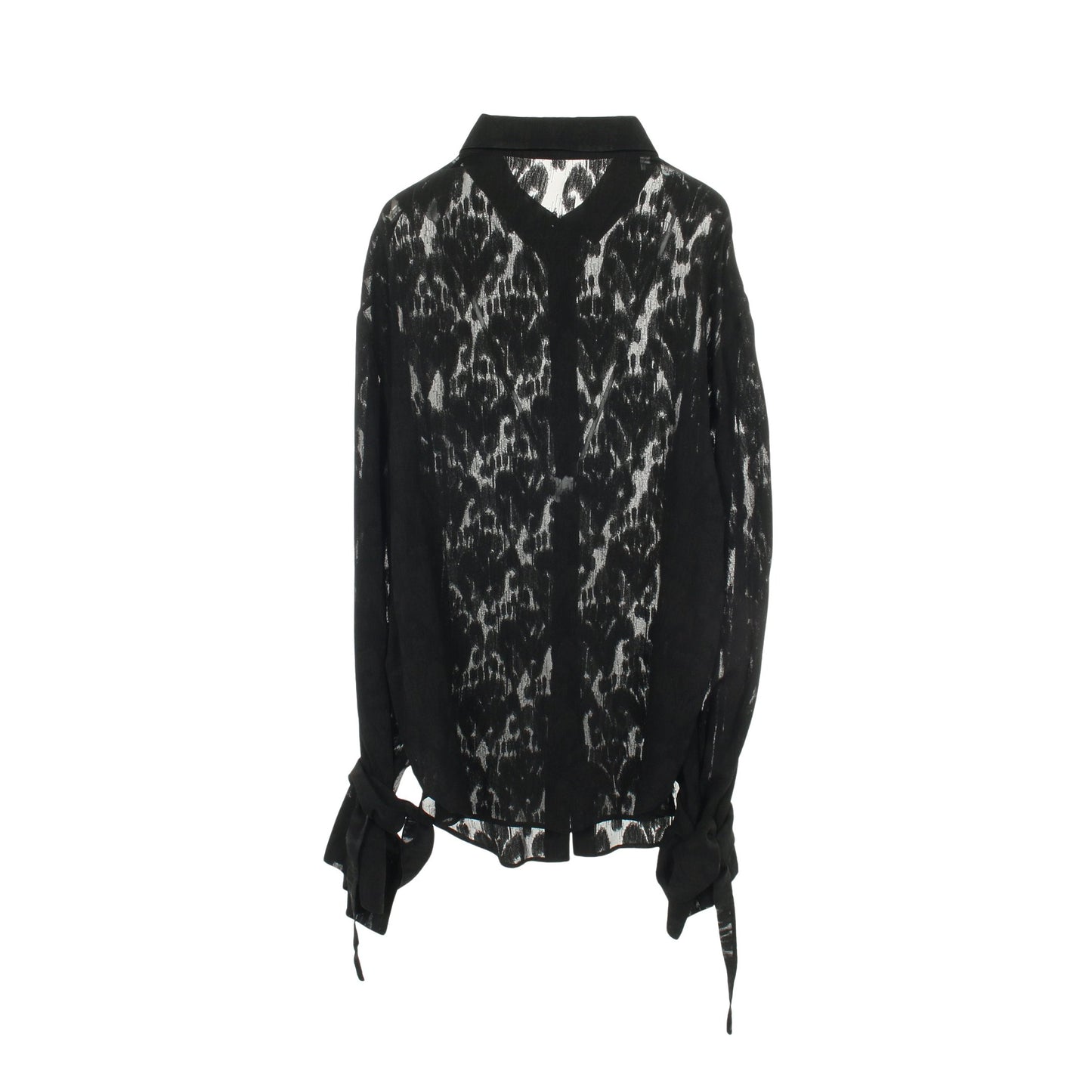 シャツ 総柄レース ブラック サンローランパリ トップス SAINT LAURENT PARIS