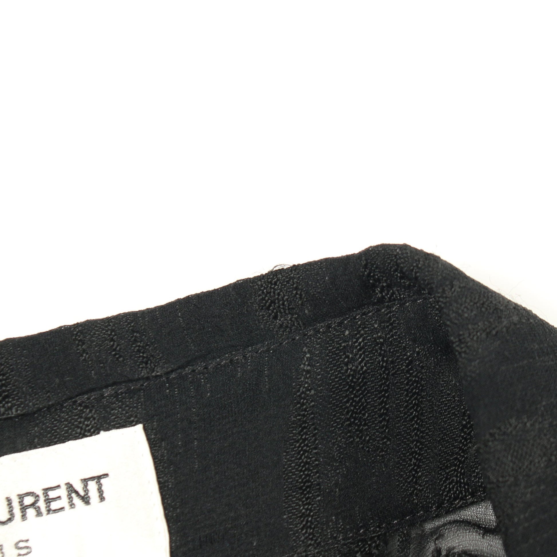 シャツ 総柄レース ブラック サンローランパリ トップス SAINT LAURENT PARIS