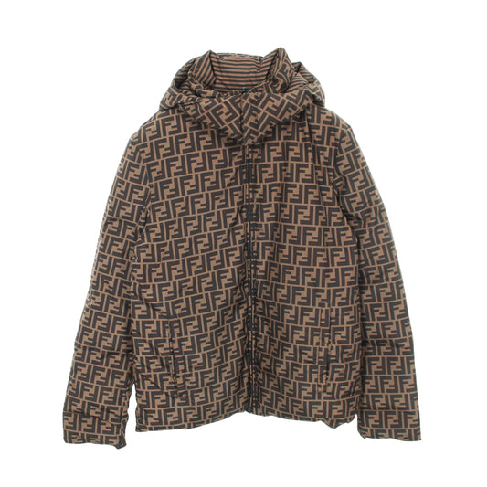 FFロゴ ダウンジャケット カーキグリーン ブラック リバーシブル フェンディ