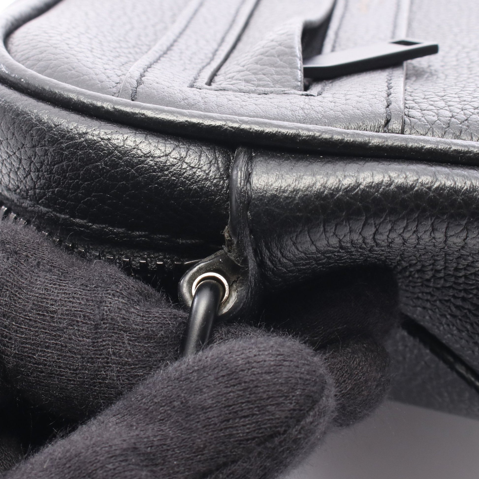 キャンプ スモール カメラバッグ ショルダーバッグ レザー ブラック サンローランパリ バッグ SAINT LAURENT PARIS