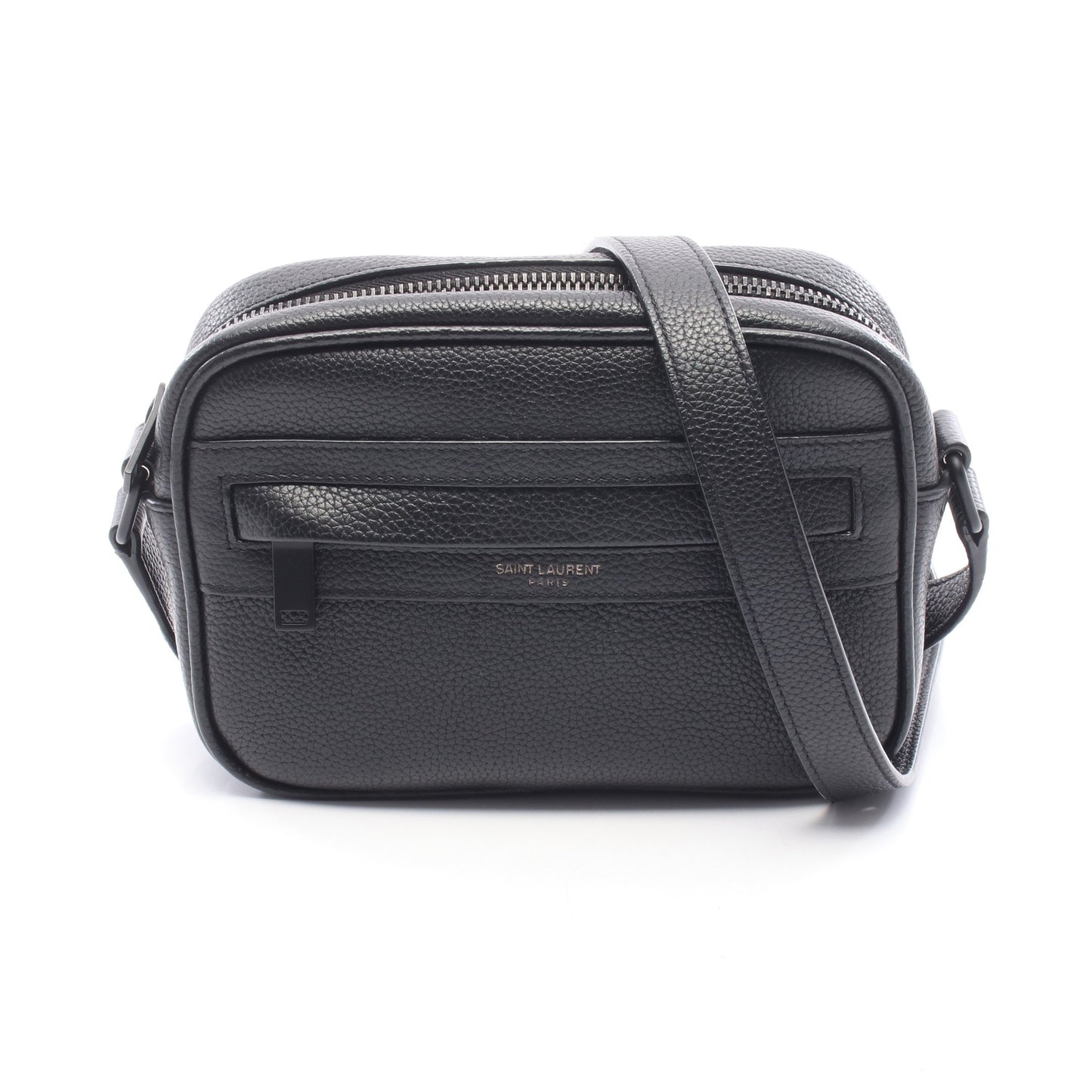 キャンプ スモール カメラバッグ ショルダーバッグ レザー ブラック サンローランパリ バッグ SAINT LAURENT PARIS