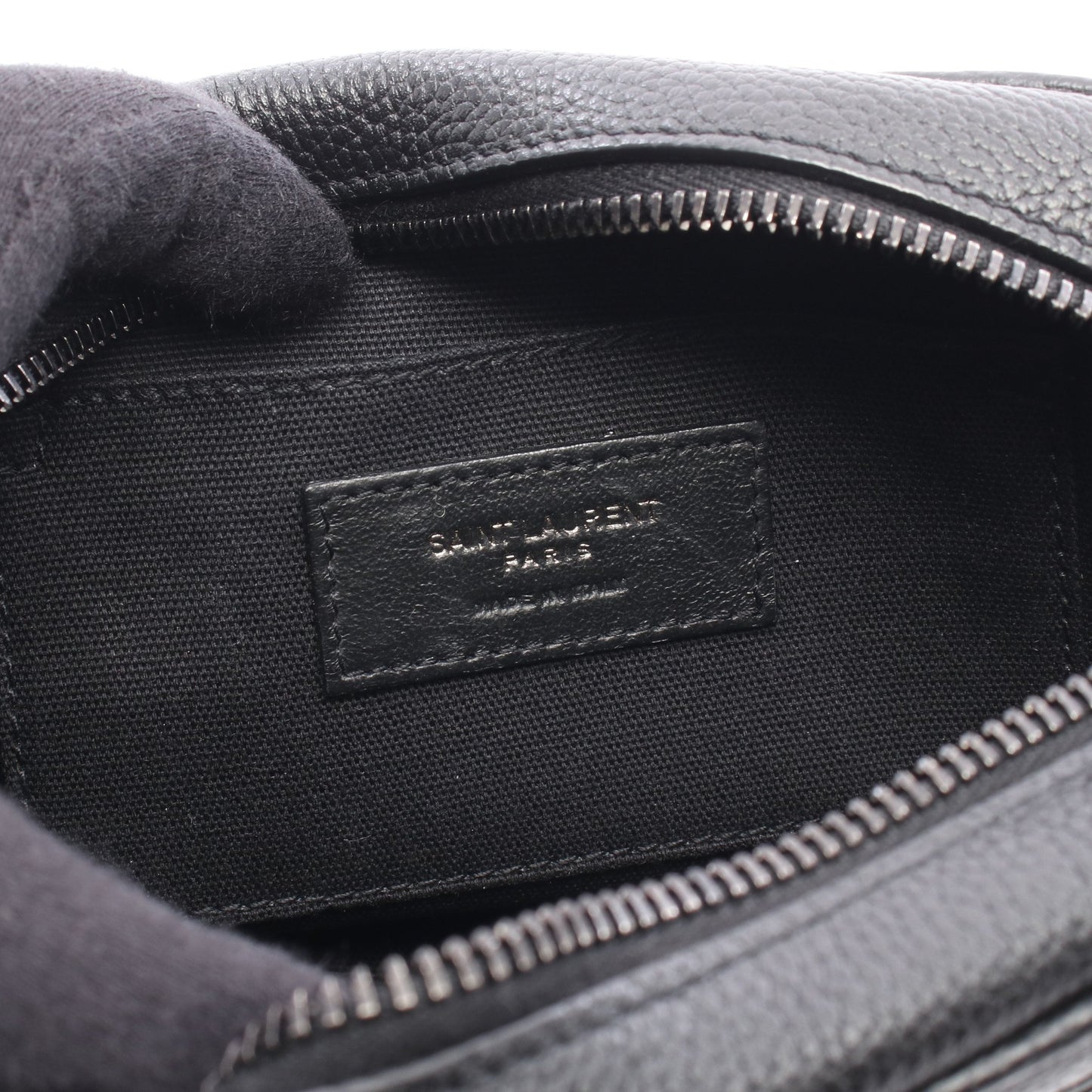 キャンプ スモール カメラバッグ ショルダーバッグ レザー ブラック サンローランパリ バッグ SAINT LAURENT PARIS