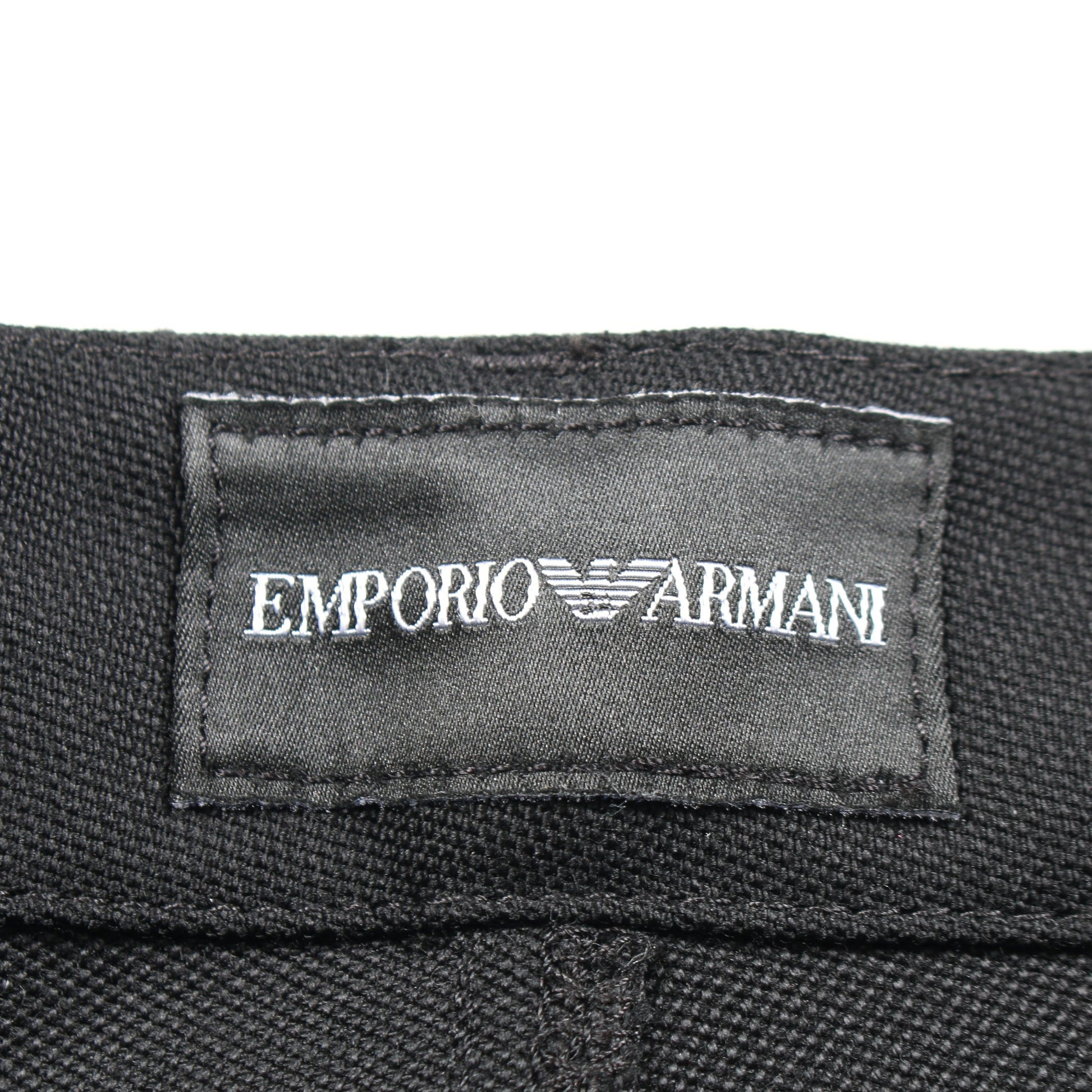 パンツ ウール ブラック エンポリオアルマーニ ボトムス EMPORIO ARMANI