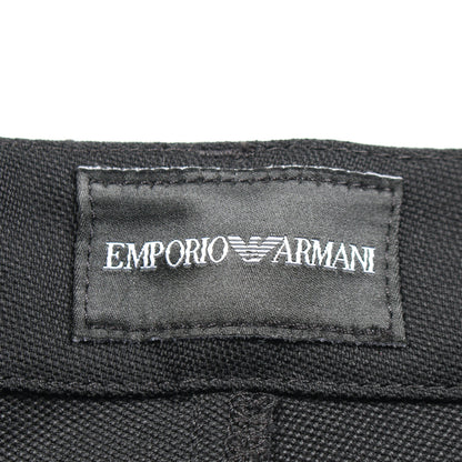 パンツ ウール ブラック エンポリオアルマーニ ボトムス EMPORIO ARMANI