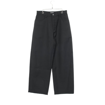 パンツ ウール ブラック エンポリオアルマーニ ボトムス EMPORIO ARMANI
