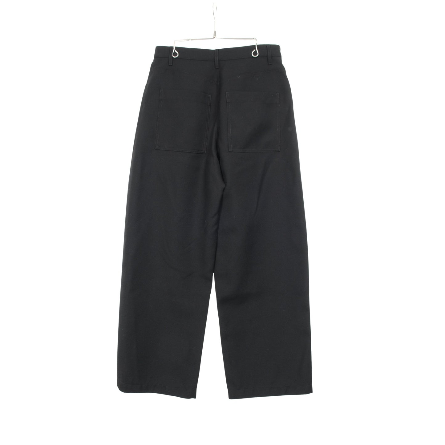 パンツ ウール ブラック エンポリオアルマーニ ボトムス EMPORIO ARMANI