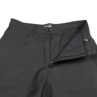 パンツ ウール ブラック エンポリオアルマーニ ボトムス EMPORIO ARMANI