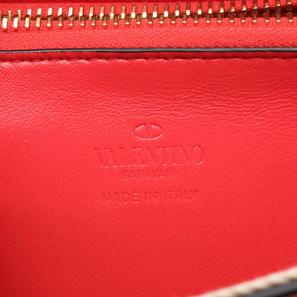 ウォーク Vロゴ ショルダーバッグ レザー ピンクレッド ヴァレンティノガラヴァーニ バッグ VALENTINO GARAVANI