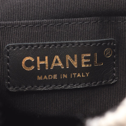 ココマーク バックパック リュックサック ツイード オフホワイト ブラック ゴールド金具 シャネル バッグ CHANEL
