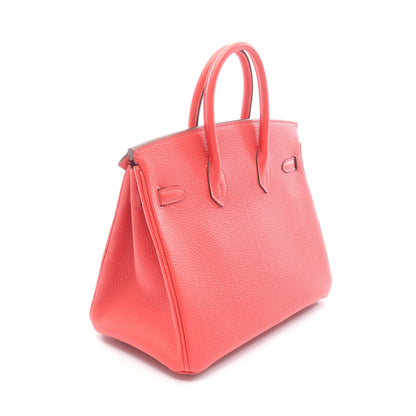 バーキン25 ルージュピヴォワンヌ ハンドバッグ トゴ レッド ゴールド金具 T刻印 エルメス バッグ HERMES